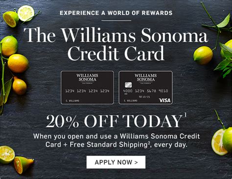 williams sonoma credit card redeem.